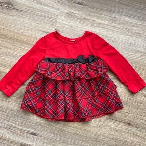 Red and Black Christmas Dress